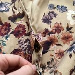 Antonio Melani brown floral blouse with belt Photo 4