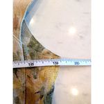 Vintage Doppio Filo Floral Linen Blend Button Front Vest Yellow Size M Photo 4