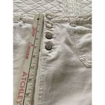 Eddie Bauer  Denim Skirt Off White Button Fly Knee Length Skirt Size 6 Photo 11