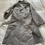 DKNY Never worn: gray Trench Coat size small Photo 0