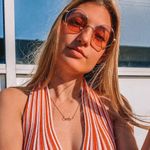 Frame Retro Orange Round Metal Sunglasses Photo 1