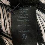 Tabula Rasa Black White Striped Wool Sleeveless V Photo 3