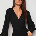 SheIn Black Plunge Bodysuit Photo 0