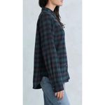 Jenni Kayne Forest Plaid Flannel Shirt Green Size XXL Photo 7