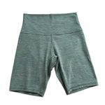 Lululemon heather sage green biker shorts size 6 Photo 0