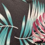 Huskary tropical luau black green and purple halter tie dress, size M Size M Photo 3