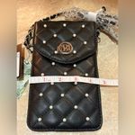 NWT Studio Bartley Mischa cross body black and pearls strap phone case purse Photo 8
