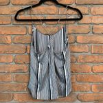 Victoria's Secret  Women's Pinstripe Satin Scoop‎ Racerback Casual Tank Top Small Photo 1