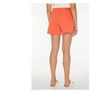 7 For All Mankind NWT Monroe Cutoff Denim Shorts 30, GRAPEFRUIT Photo 3