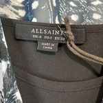 All Saints Women’s Fara Stretto Top Sheer Blouse w/ Tank Black & White Sz 0 NWT Photo 5