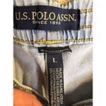 US Polo Assn. Women's Blue Chambray Elastic Waist Shorts Size L Standard Size L Photo 5