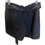 J.Crew Black Linen Blend Paper Bag Shorts - Size Medium Photo 2