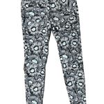Rag and Bone Kenzo Gray Black Blue Iridescent Floral Zip Ankle Stretch Skinny Jeans Sz 38 / 8 Photo 4