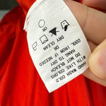 Code x Mode Tiered Poplin Maxi Dress Red Size Medium Scandi Girl Photo 6