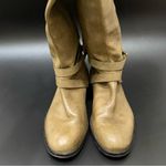 Coach  Marlena Olive Tan Genuine Leather Buckle Side Riding Tall Boots Size 6.5 Photo 6