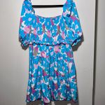 Umgee NWT  Blue Floral Dress - 1X Photo 1
