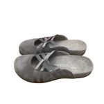 Vionic  Claire Gray Suede Slide Sandals Orthotic Comfort Women’s 6 Travel Walking Photo 1