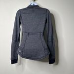 Lululemon  Heathered Herringbone Black/Grey Base Runner 1/2 Zip Women's 2 Photo 2