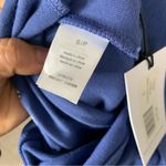 We Wore What We‎ Wore What high rise slit hem fold over blue leggings size small Photo 5