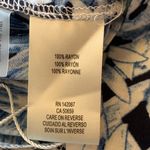 Simply Noelle Shorts L/XL Blue and White Tropical Cargo Pockets 100% Rayon Photo 5