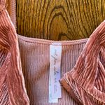 Urban Outfitters Pink Velvet Bodysuit Photo 2