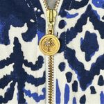 Lilly Pulitzer Skipper Popover Bright Navy Tons of Fun Half Zip Size L Photo 5