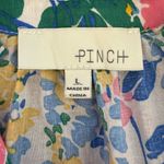 Pinch Paige Bright Days Ahead Floral Cotton Blouson Flutter Dress $98 L Blue Size L Photo 6