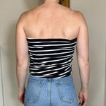 Michael Stars  Black and White Striped Tube Top Size Medium - MADE IN USA Photo 1