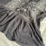 Lucky Brand  Charcoal Embroidered Blouse Photo 4