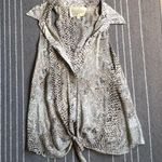 Rory Beca  Betty Python Silk Tie Front Top Photo 3