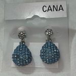 Cana by Gennaro‎ Light Blue Crystal Drop Earrings Photo 3