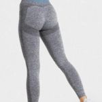 Gymshark 17.  Flex Leggings High Waisted Charcoal Marl & Smokey Teal Photo 1