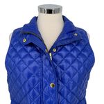 J.Crew  Quilted Puffer Vest Bright Purple Blue Size Medium Photo 4