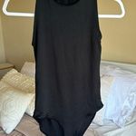 Stradivarius  Bodysuit TOP Snap Crotch Sleeveless Black Photo 0