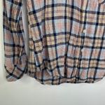 Sanctuary Plaid Steady Linen Blend Boyfriend Shirt Women's Size X-Small XS Photo 3