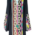 Judith March Judith‎ March Black Embroidered Dress Sz M Photo 0