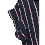 By Together Striped Button‎ Down Shirt  Collared Short Sleeve Top Photo 1