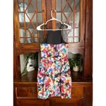 Black Halo  Floral Print Halter Bodycon Mini Dress - Size‎ 4 Photo 1