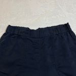J. Jill High Rise Pull On Shorts Size M Lyocell Nautical Coastal Preppy Casual Blue Size M Photo 2