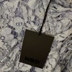 NBD NWT  Marvin Lace Mini Dress in Lilac Periwinkle Medium Photo 6