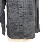 Wrangler Vintage Black Western Shirt Beaded Shoulder Detail Size Medium Photo 3