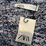 ZARA  tweed frayed texture top Photo 5