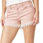 Jessica Simpson stretch crochet trim shorts 30 Photo 1