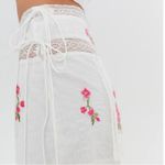 For Love & Lemons Jolene Embroidered Mini Skirt in White sz M Photo 3
