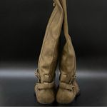 Coach  Marlena Olive Tan Genuine Leather Buckle Side Riding Tall Boots Size 6.5 Photo 1