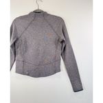 Lululemon Womens Top Gray Hill And Valley Mock Neck Cropped Long Sleeve Size 6 Photo 8