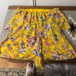 l*space L Romper Women S/P Yellow Floral Boho Vacation Summer Spring Beach Party Photo 2