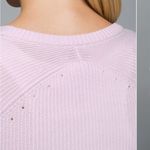 Lululemon Cabin Yogi Long Sleeve Pink Cashmere Blend Sweater Photo 3