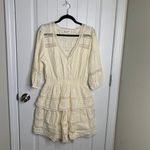 Tuckernuck Allison New York Cream Lace Boho Prairie Dress Tiered Romantic medium Photo 1
