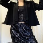 Kasper Separates Womens Black Shawl Collar Cropped Blazer Jacket Size 8 Photo 3